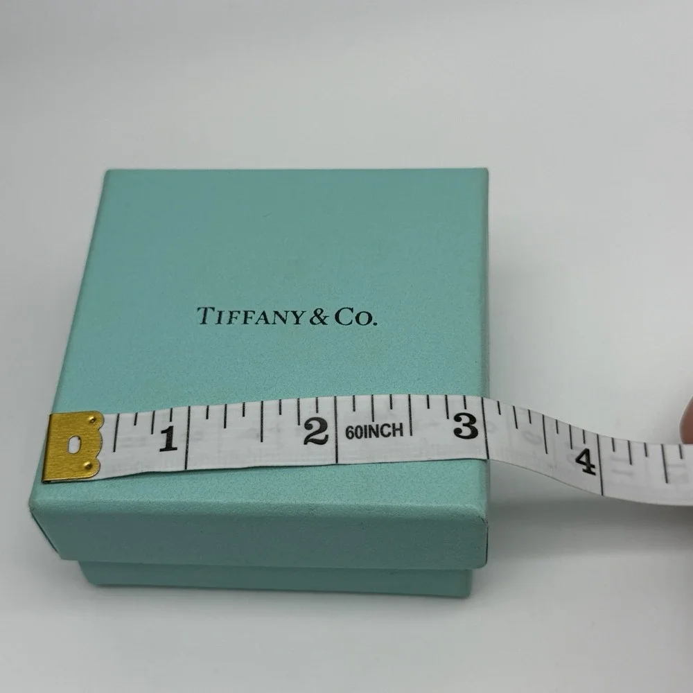 EMPTY Tiffany & Co Blue Jewelry Gift Box with Cotton Filling 3